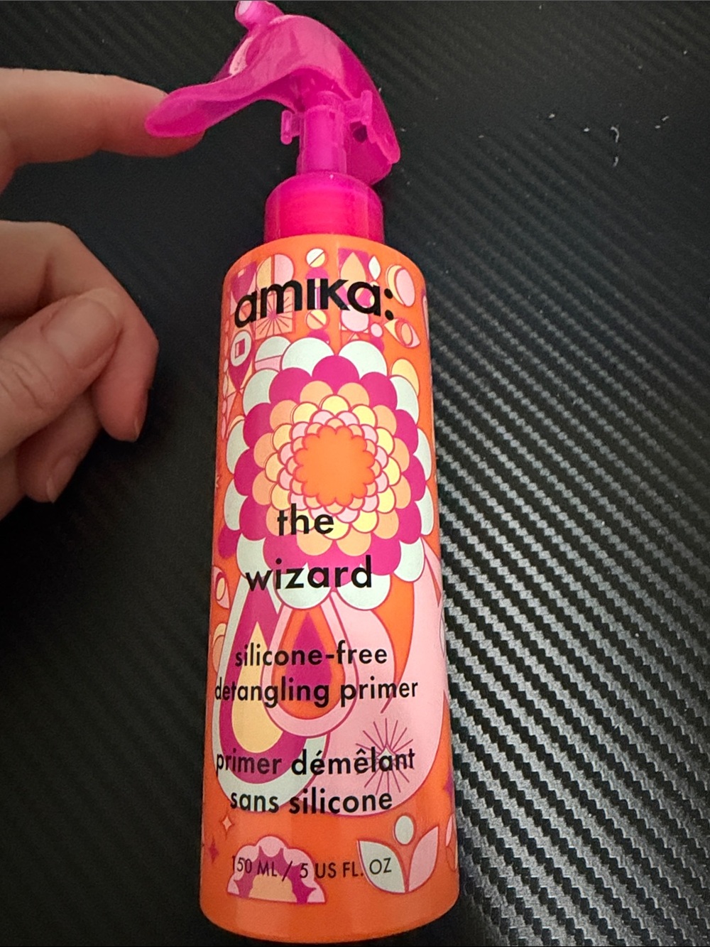 amika The Wizard Detangling Primer - Pink & Orange 5 oz NWOB!